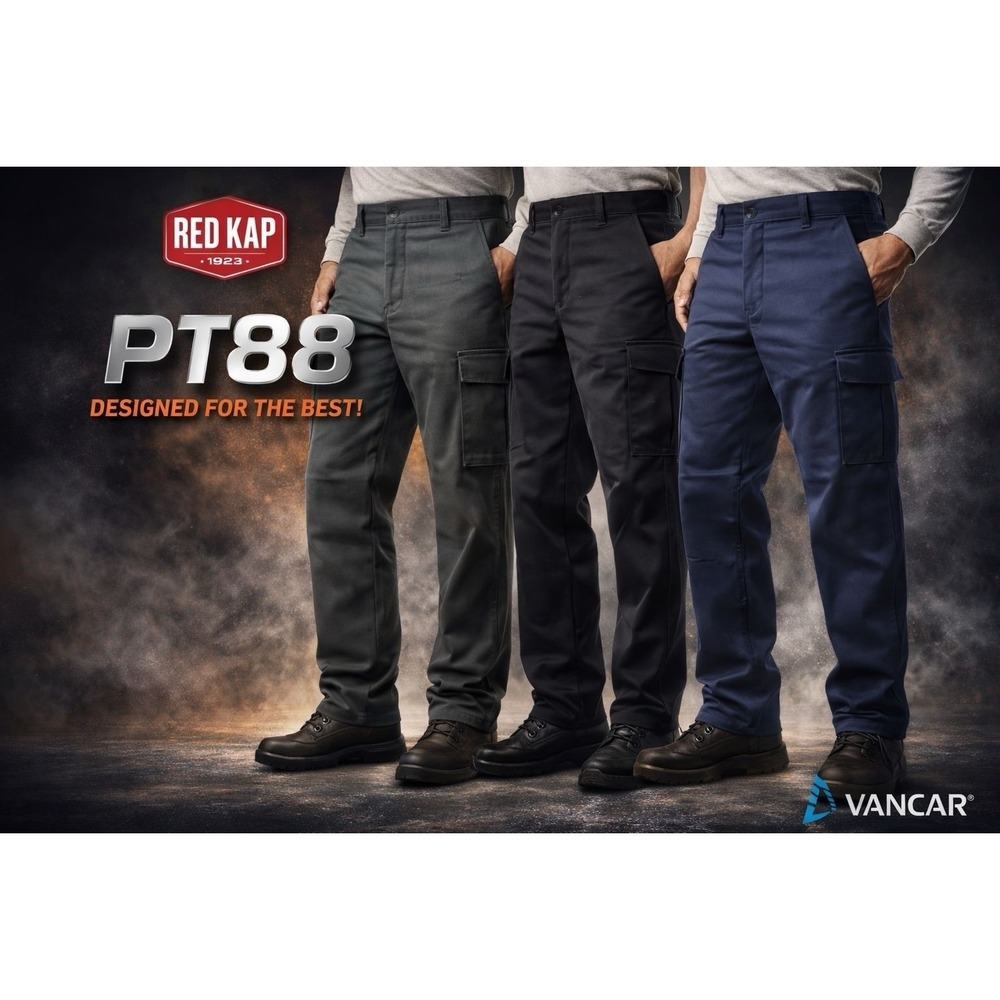 Red Kap Men's Industrial Cargo Pant PT88 Charcoal 42 x 30 PT88CHA NWT